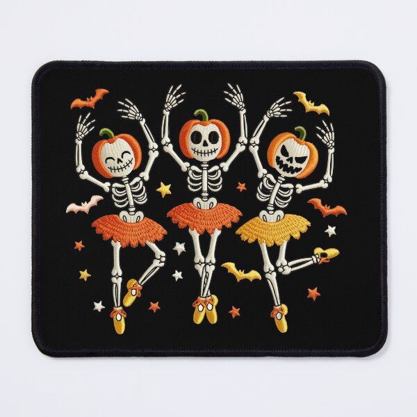 Item preview, Dancing Skeletons with Pumpkin Heads designed and sold by jkrphoto.