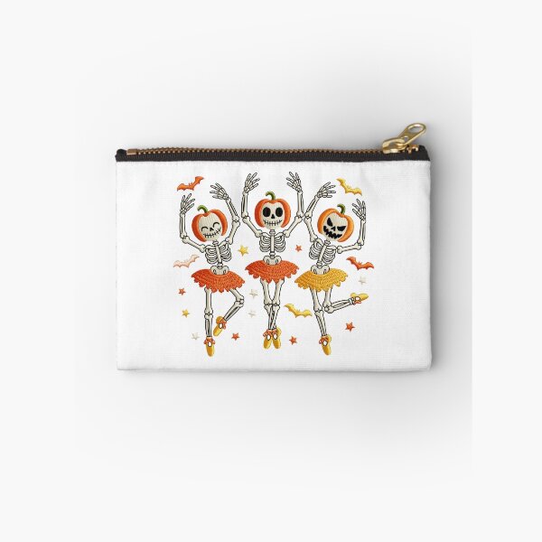 Item preview, Dancing Skeletons with Pumpkin Heads designed and sold by jkrphoto.