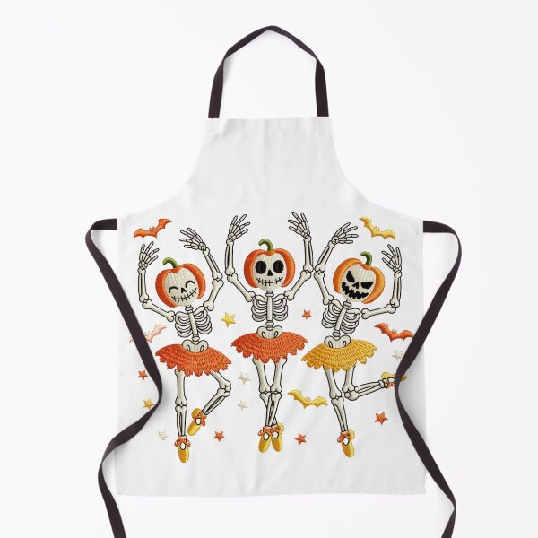 Item preview, Dancing Skeletons with Pumpkin Heads designed and sold by jkrphoto.