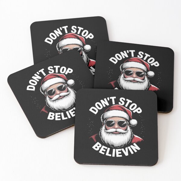 Item preview, Don't Stop Believin Santa Funny Christmas designed and sold by RayArmstrong.