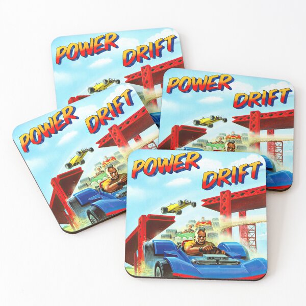 Item preview, Power Drift Retro Game Cover Art designed and sold by Retr0Tshirts.