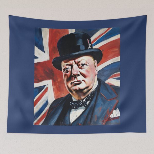 Item preview, "Winston Churchill: Icon of Leadership" designed and sold by Artisticanvas.