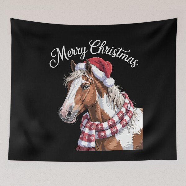 Item preview, Equestrian Horse Portrait Christmas Horseback Riding designed and sold by MinaReinger.