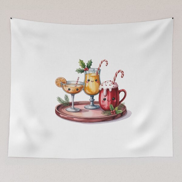 Item preview, Christmas Cartoon Drinks designed and sold by jkrphoto.