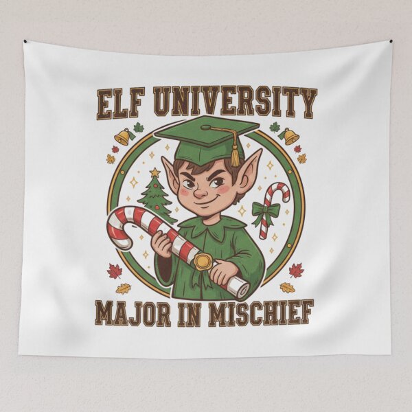 Item preview, Elf University Major in Mischief designed and sold by Silent Watch Threads..