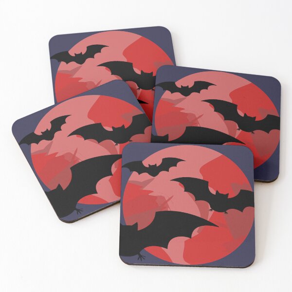 Item preview, Three bats on the moon background 7. Series designed and sold by ZorianArt.