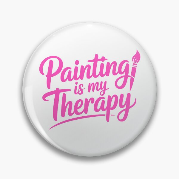 Item preview, Painting Is My Therapy! Pink Painting Girl designed and sold by PMCreative.