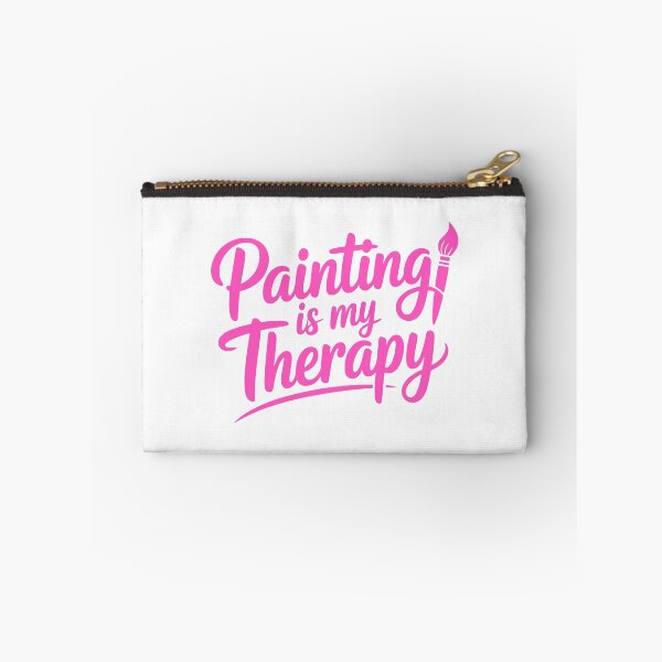 Item preview, Painting Is My Therapy! Pink Painting Girl designed and sold by PMCreative.