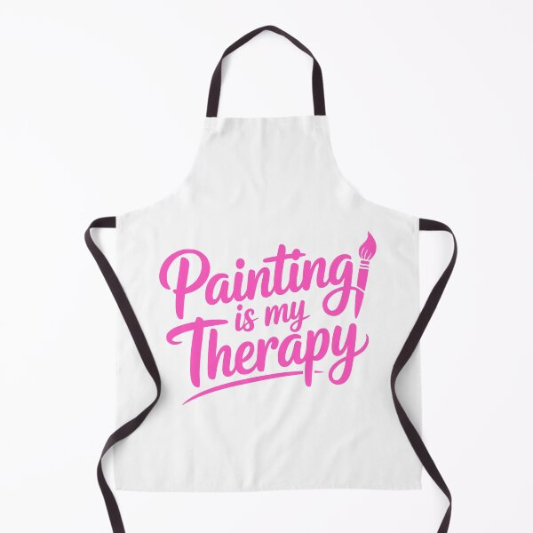 Item preview, Painting Is My Therapy! Pink Painting Girl designed and sold by PMCreative.