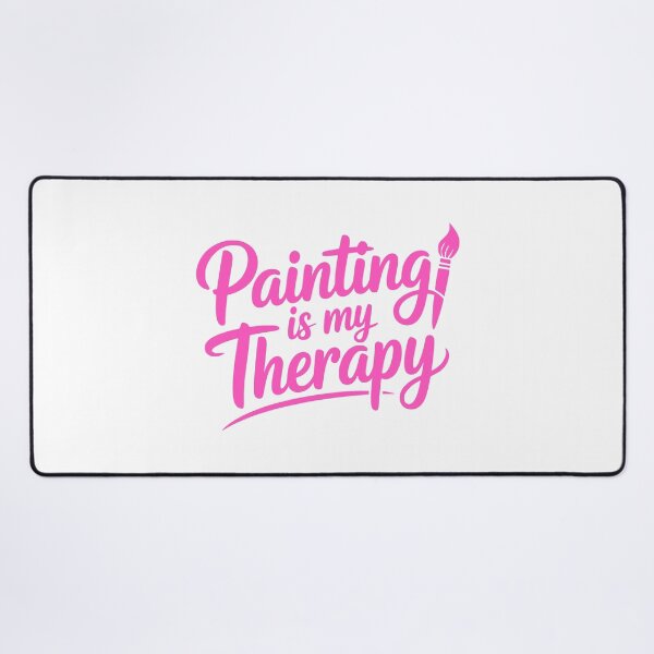 Item preview, Painting Is My Therapy! Pink Painting Girl designed and sold by PMCreative.