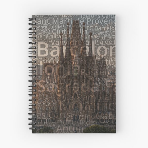Item preview, Barcelona Wordcloud designed and sold by Nonipix.