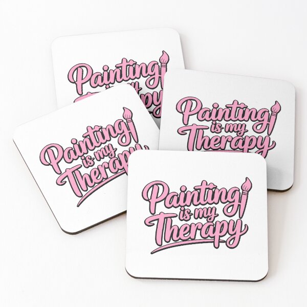 Item preview, Painting Is My Therapy! Pink Painting Girlie designed and sold by PMCreative.