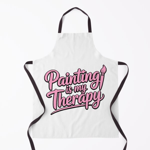 Item preview, Painting Is My Therapy! Pink Painting Girlie designed and sold by PMCreative.