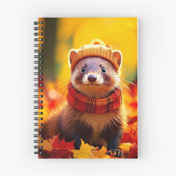 Item preview, The Hedgerow's Secret: Cottagecore Autumn Polecat designed and sold by Englandbear.