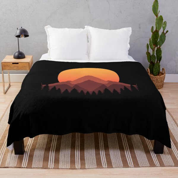 Item preview, Abstract Sunrise Peaks Minimalist Poster designed and sold by ChicTrendz.