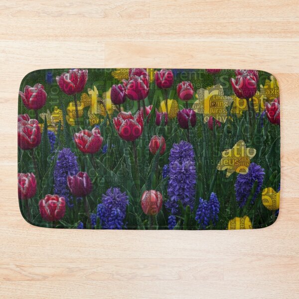 Item preview, Flowers Wordcloud designed and sold by Nonipix.