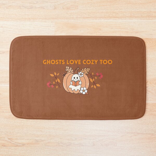 Item preview, Ghosts Love Cozy Too – Cute Fall Ghost Reading in Pumpkin | Cozy Autumn Aesthetic Design designed and sold by shopgoldenera.