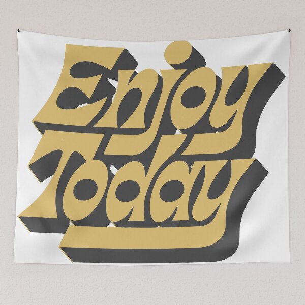 Item preview, Enjoy Today Retro Lettering designed and sold by andry01.