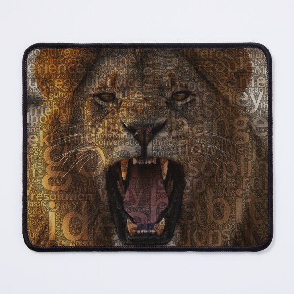 Item preview, Lion Wordcloud designed and sold by Nonipix.