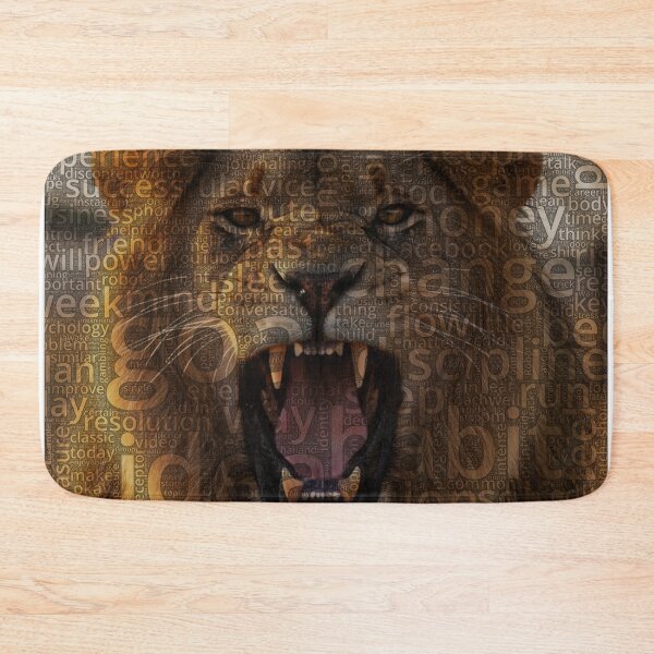 Item preview, Lion Wordcloud designed and sold by Nonipix.