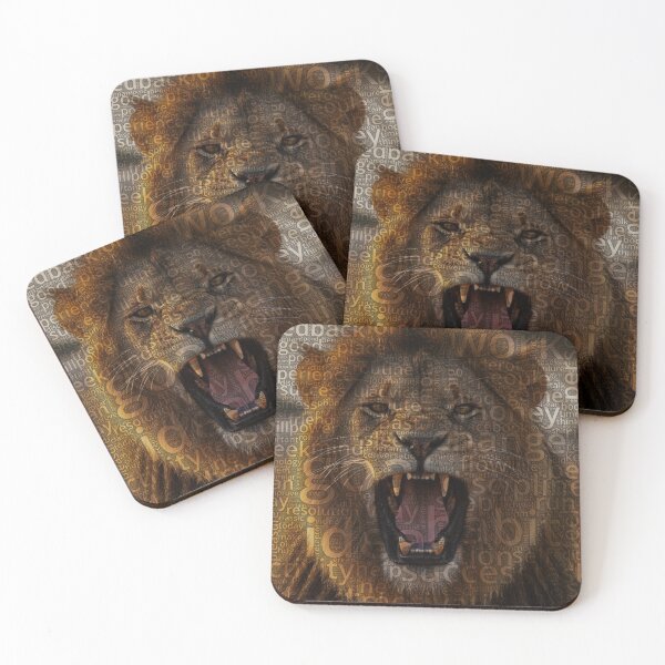 Item preview, Lion Wordcloud designed and sold by Nonipix.