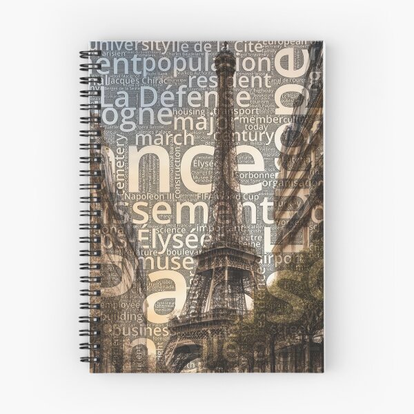 Item preview, Paris Wordcloud designed and sold by Nonipix.