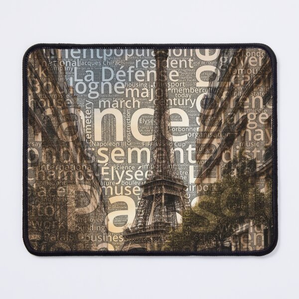 Item preview, Paris Wordcloud designed and sold by Nonipix.