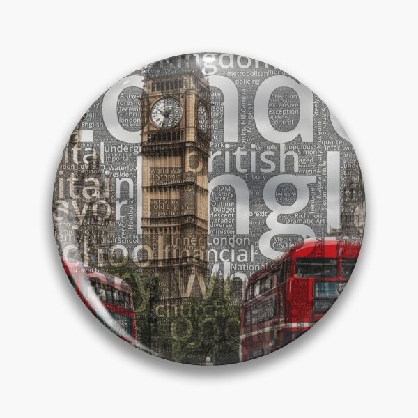 Item preview, London Wordcloud designed and sold by Nonipix.