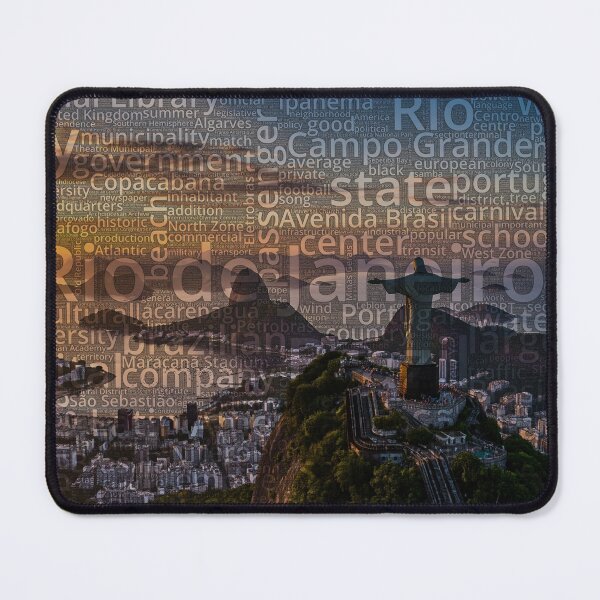 Item preview, Rio de Janeiro Wordcloud designed and sold by Nonipix.