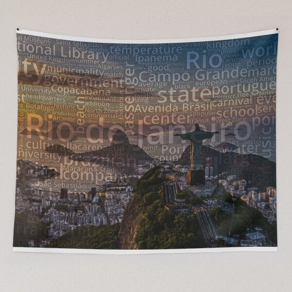 Item preview, Rio de Janeiro Wordcloud designed and sold by Nonipix.