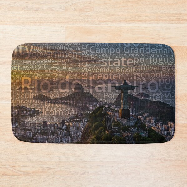 Item preview, Rio de Janeiro Wordcloud designed and sold by Nonipix.
