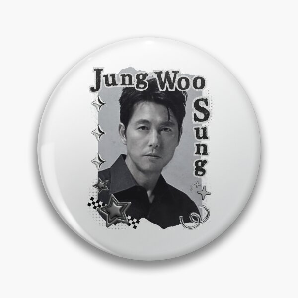 Item preview, Jung Woo-sung  Korean Actor Kdrama Black and White Collage Digital Art Portrait designed and sold by AJUNICE STUDIO.
