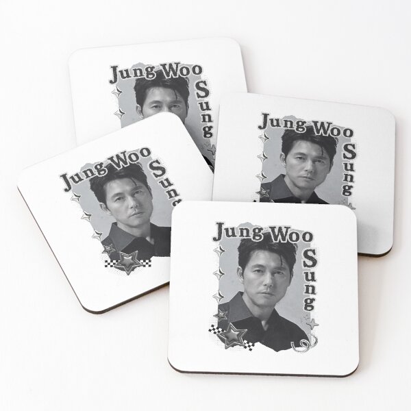 Item preview, Jung Woo-sung  Korean Actor Kdrama Black and White Collage Digital Art Portrait designed and sold by AJUNICE STUDIO.