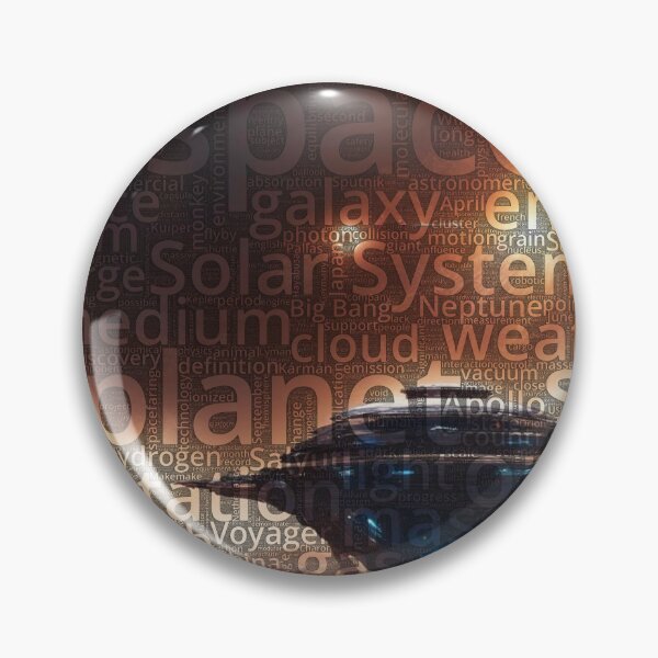 Item preview, Planet with space station Wordcloud designed and sold by Nonipix.