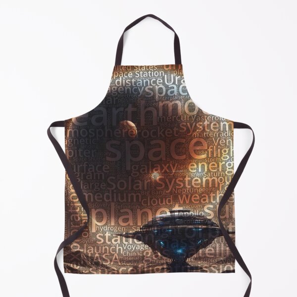 Item preview, Planet with space station Wordcloud designed and sold by Nonipix.