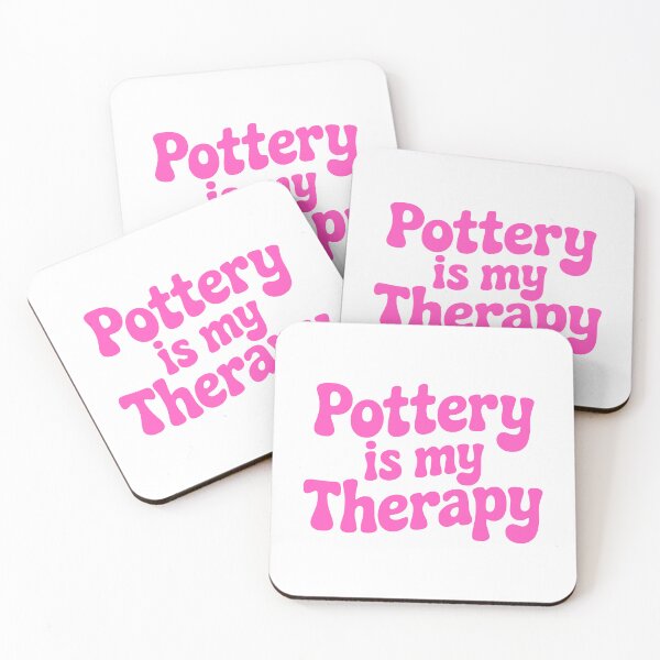 Item preview, Pottery Is My Therapy! Pink Pottery Girl designed and sold by PMCreative.