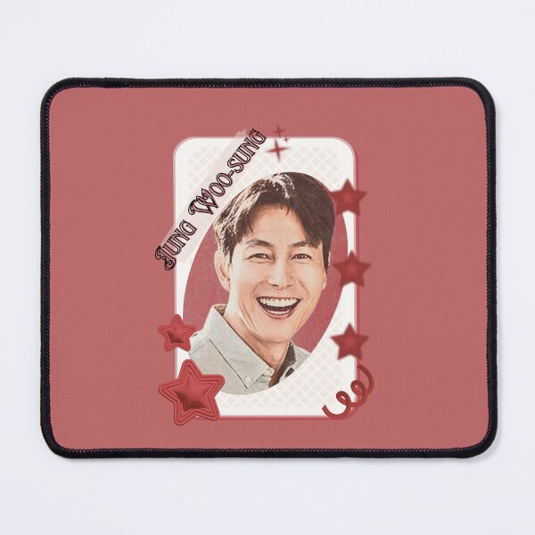 Item preview, Jung Woo-sung Korean Actor Kdrama Card Red Aesthetic Collage Design designed and sold by AJUNICE STUDIO.