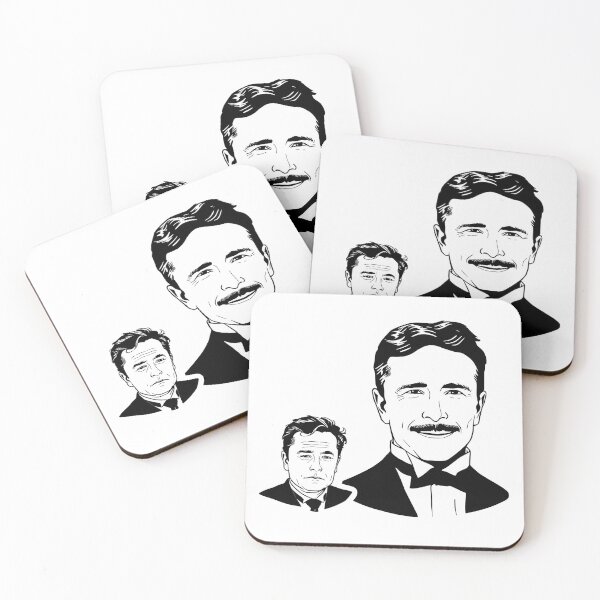 Item preview, Nikola Tesla and Elon Musk designed and sold by DesignerGuy247.