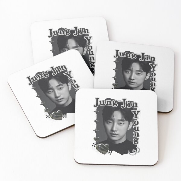Item preview, Jung Jin-young Korean Actor Kdrama Black and White Collage Digital Art Portrait designed and sold by AJUNICE STUDIO.