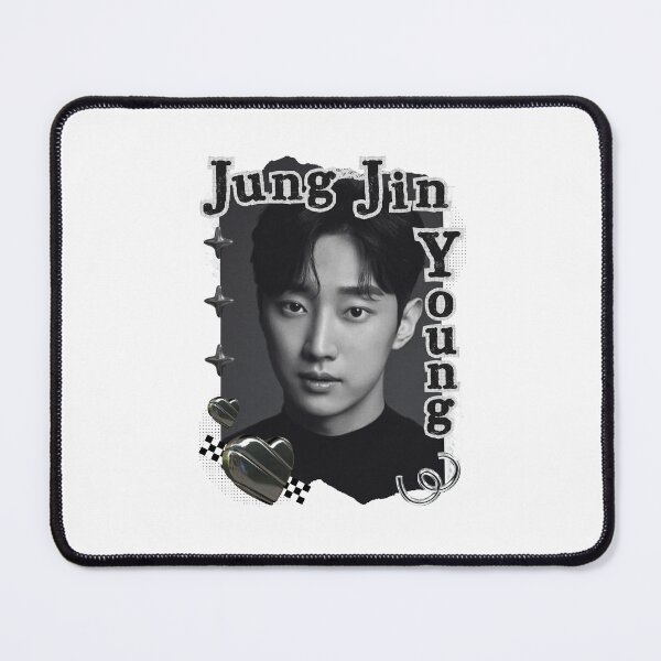 Item preview, Jung Jin-young Korean Actor Kdrama Black and White Collage Digital Art Portrait designed and sold by AJUNICE STUDIO.