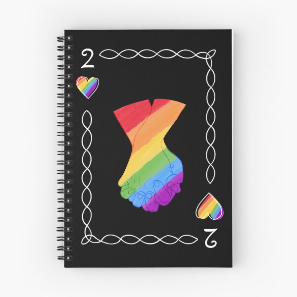 Item preview, Rainbow 2 of Hearts holding hands designed and sold by EBParsley.