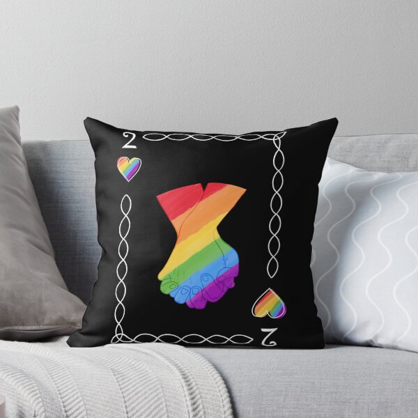 Item preview, Rainbow 2 of Hearts holding hands designed and sold by EBParsley.