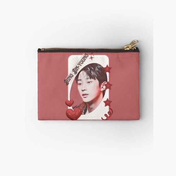 Item preview, Jung Jin-young Korean Actor Kdrama Card Red Aesthetic Collage Design designed and sold by AJUNICE STUDIO.