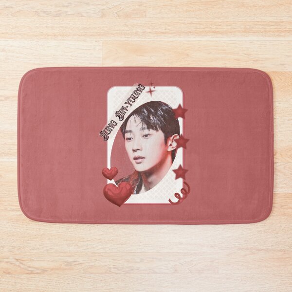 Item preview, Jung Jin-young Korean Actor Kdrama Card Red Aesthetic Collage Design designed and sold by AJUNICE STUDIO.