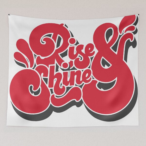 Item preview, Rise & Shine Retro Lettering designed and sold by andry01.
