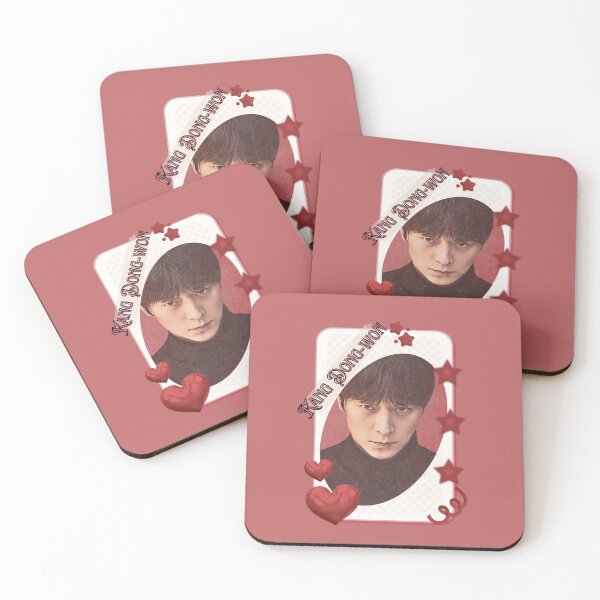 Item preview, Kang Dong-won (강동원) Korean Actor Kdrama Card Red Aesthetic Collage Design designed and sold by AJUNICE STUDIO.