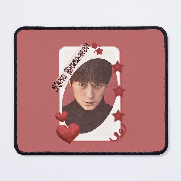 Item preview, Kang Dong-won (강동원) Korean Actor Kdrama Card Red Aesthetic Collage Design designed and sold by AJUNICE STUDIO.