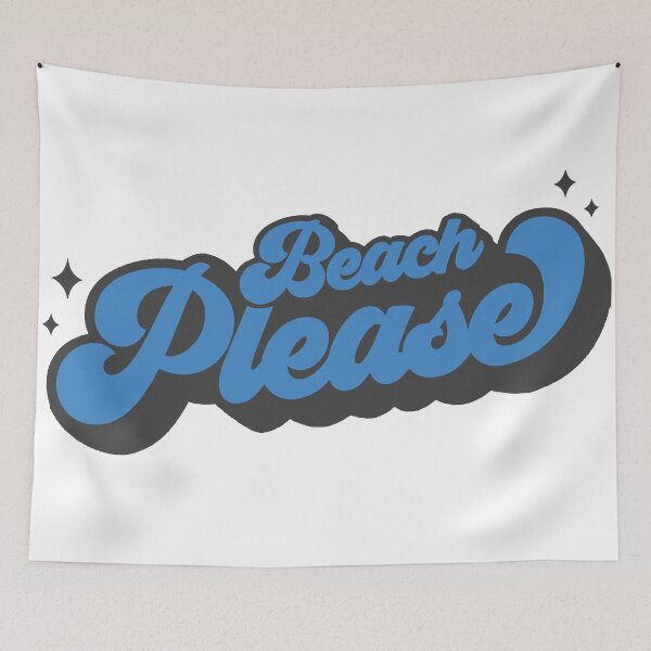 Item preview, Beach Please Retro Lettering designed and sold by andry01.