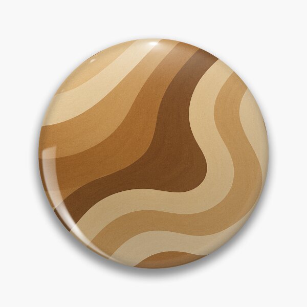 Item preview, Brown Retro Wave Pattern – Aesthetic Abstract Design designed and sold by AngelVibess.