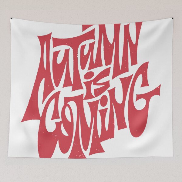 Item preview, Autumn Is Coming Retro Groovy Lettering designed and sold by andry01.